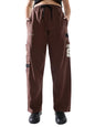 Hubberholme Women Printed Jogger High-Rise Casual Track Pants 17 Coffee Brown