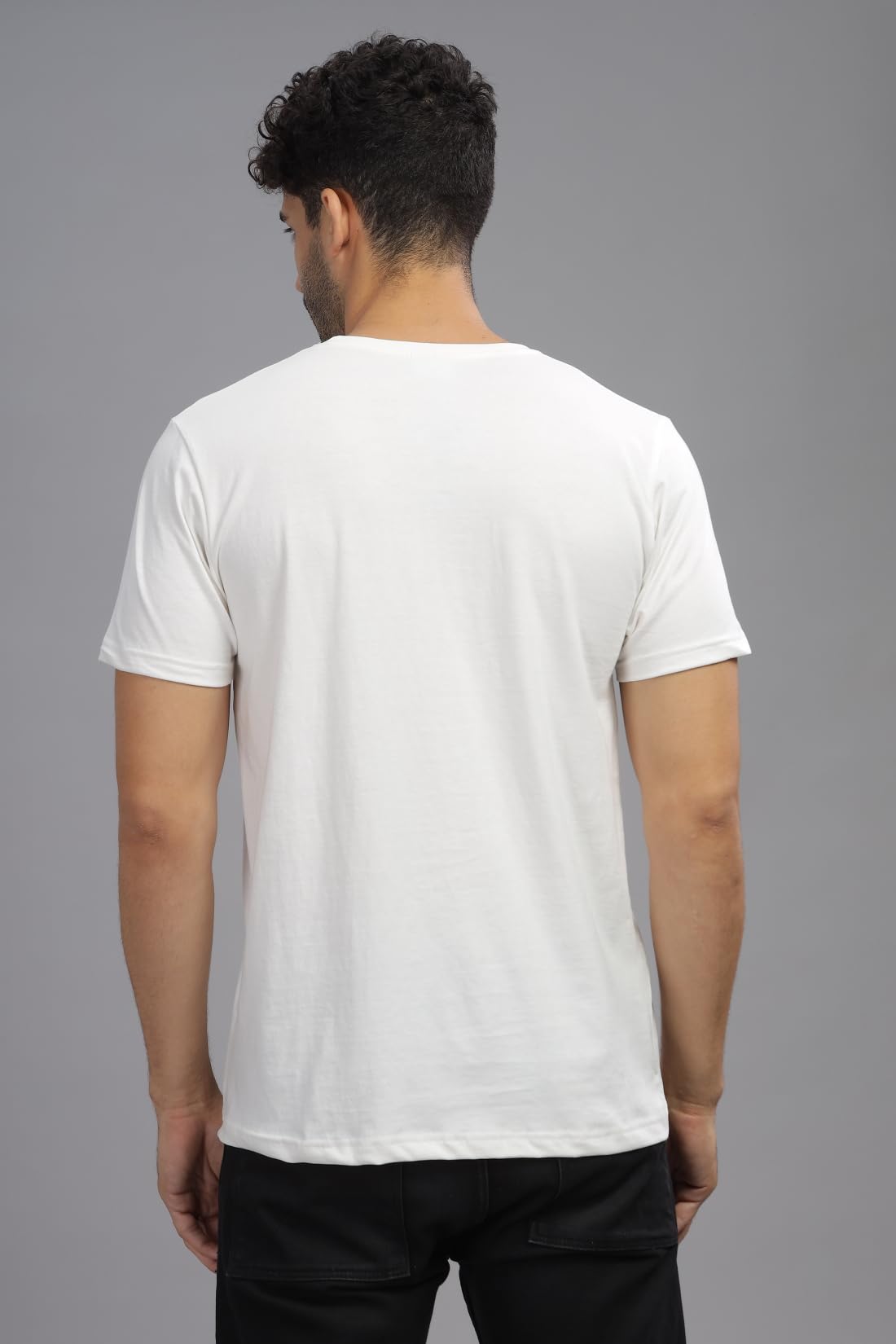 ADRO Tshirt for MenMulti Color T-Shirt for MenCotton T-ShirtMens TshirtRN8-24-WHBR