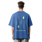 Nobero MenS Graphic Print Oversized Fit T-Shirt (1M-Twrt-C0934_Marine