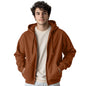 Nobero MenS Fleece Neck Hooded Sweatshirt (1M-Twzp-R0004_Mocha Bisque