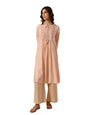 rangita Rayon Calf Length Embroidered Flared Kurti for Women | Kurta for Women