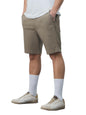 The Souled Store Chino Shorts: Desert Men and Boys Buttoned Solid Regular Fit Knee Length Cotton Blend Chino Shorts