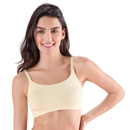 Nykd (Nyb165 Cotton Non Padded & Non Wired Full Coverage Slip On T-Shirt Bra For Women | Easy Breezy Soft Fabric With Hidden Sha