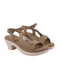 Shoetopia Orthopedic Comfortable Doctor Sole Tan Sandals For Women & Girls