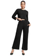 Selvia Womens Co-ords Set|Lycra Crop Top & Trouser Set|Casual Co-ords Set for Women|Two Piece Co-ord Set|Crop Top & Bottom Set(