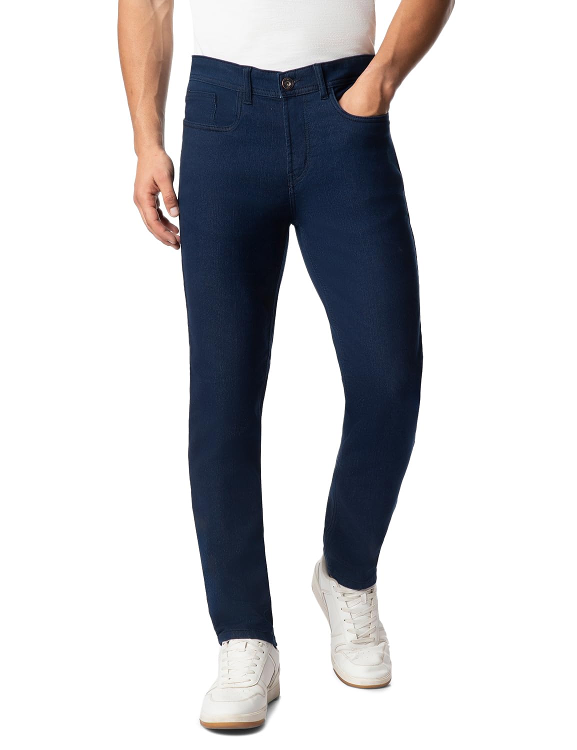 INKD Mens Regular Jeans (INKAW23MJN-020_Indigo-Deep Sea