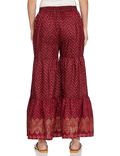 Aurelia Printed Strechable Sharara For Women | Calf Length Sharara For Women