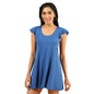 Bliss Swim Dress, Flutter Sleeves, High Back, UPF 40+, in-Built Cups