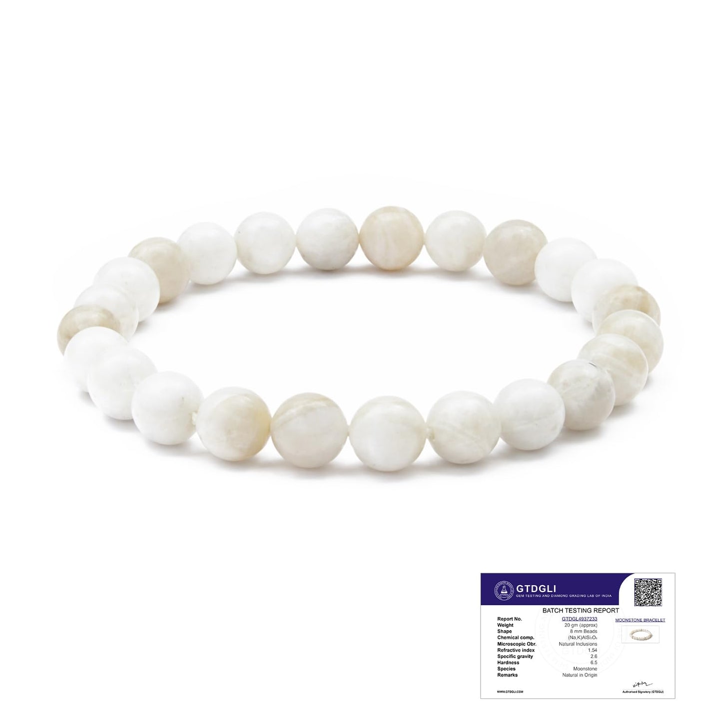 Astrotalk Moonstone Bracelet | Enhances Intuition, Emotional Balance & Inner Peace | Certified Healing Crystal Astrology Bracelet for Men & Women