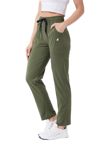 Modeve WomenS Regular Fit Track Pants (4101_Olive