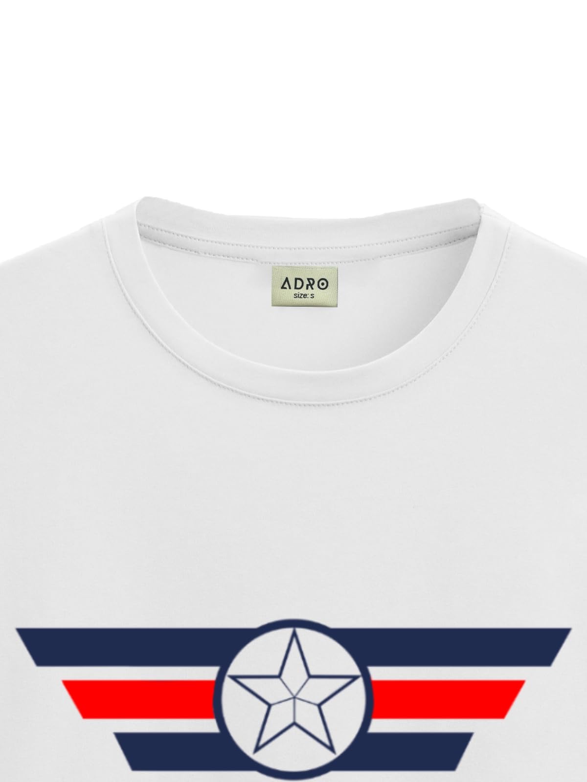 ADRO Tshirt for Men | Printed T Shirt for Men | 100% Cotton T-Shirt |Printed T Shirt | T-Shirts | RN24-CAP-WH