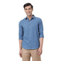 Fabindia MenS Woven Straight Fit Shirt (1030405Blue_Blue