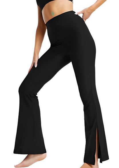 Digital Shopee Stylish Black Side Slit Trouser For Women