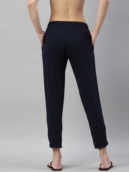 Enamor Essentials E048 Womens Relaxed Fit Printed Lounge Pants