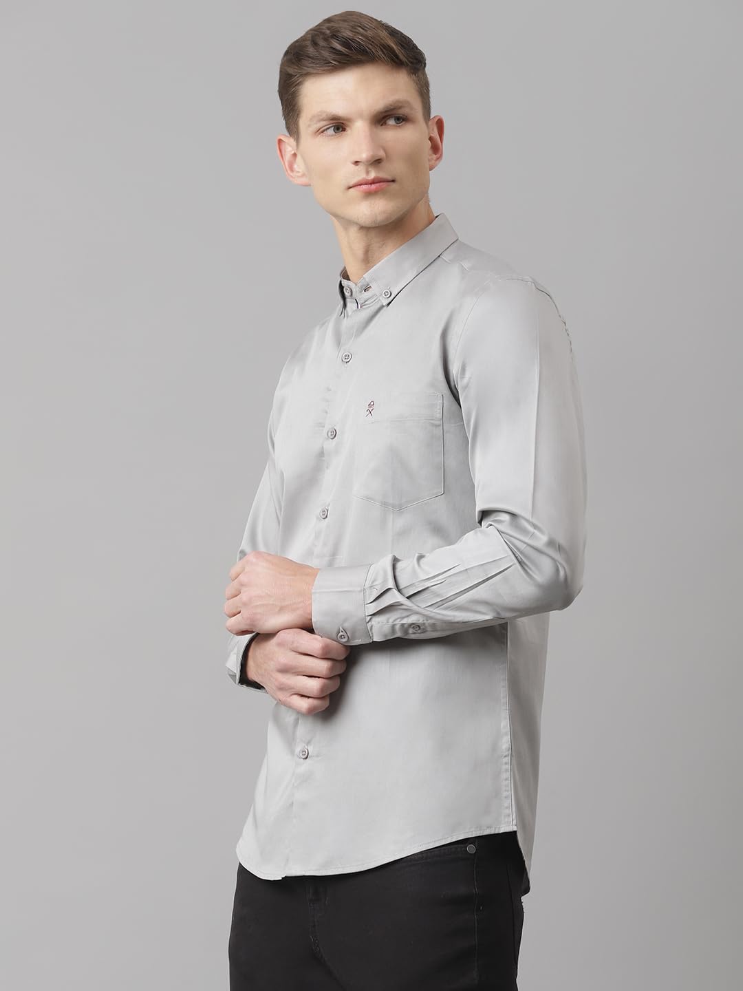 Thomas Scott Button Down Collar Regular Fit 100% Cotton Casual Shirts for Mens