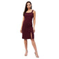 Rare Women Casual Wine Colour Knee Length Solid Dress