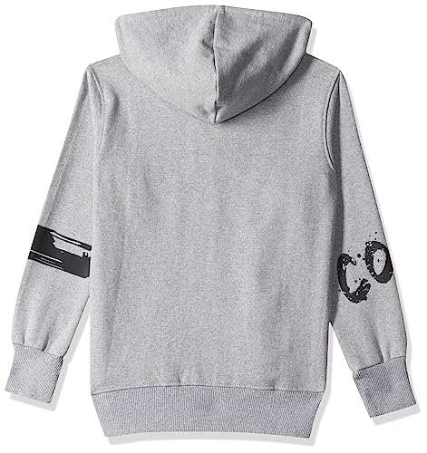 T2F Cotton Hooded Neck Regular Fit Hoodie (Boys-SS_35_Grey