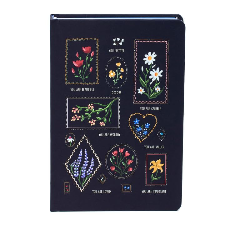 Factor Notes 2025 Classic 12-Month Dated Planner: 100+ Stickers | Habit Tracker | Inspirational Quotes | Sleep & Mood Trackers |