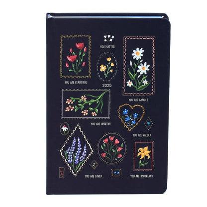 Factor Notes 2025 Classic 12-Month Dated Planner: 100+ Stickers | Habit Tracker | Inspirational Quotes | Sleep & Mood Trackers |