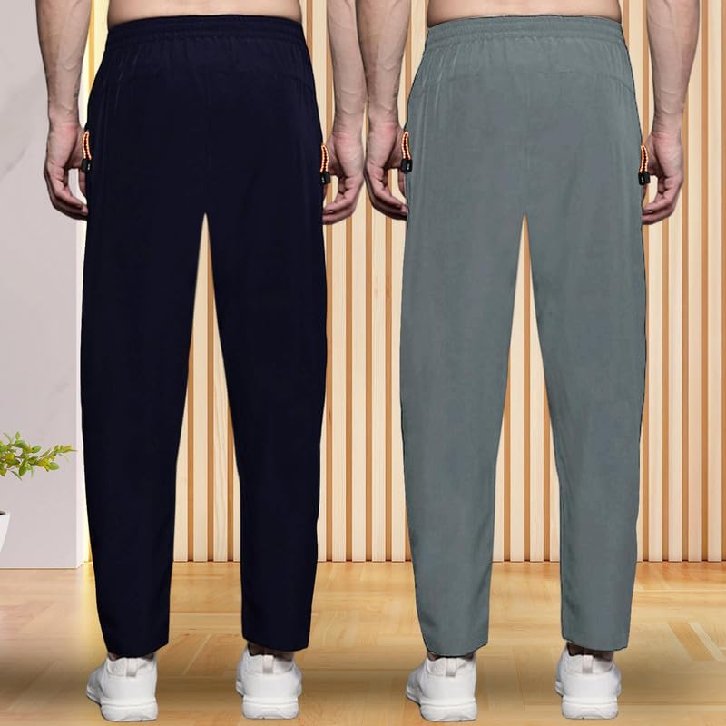 Pinkmint Combo Track Pant for Men Soild with Pocket Active Wear ll Gym Wear (Pack of 2)
