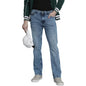 The Indian Garage Co Men Bootcut Solid Mid-Rise Stretchable Jeans Light Blue