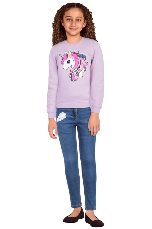 Allen Solly Girls Regular Fit Printed Graphic T-Shirt