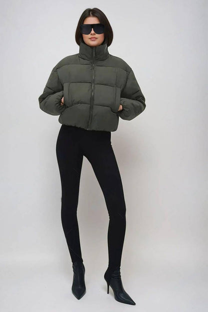 Kotty WomenS Cozy, Durable, And Effortlessly Chic Winter Puffer Jacket(Black,M)