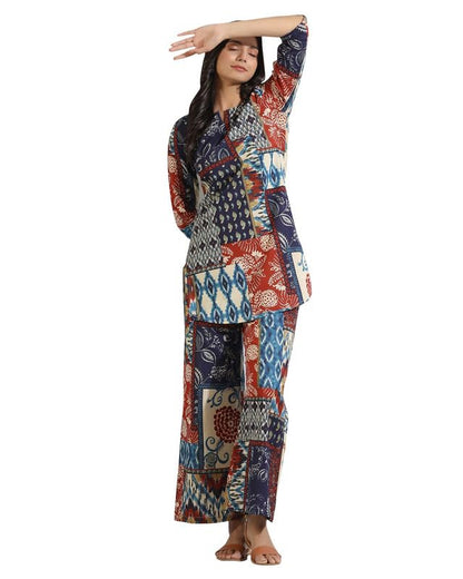 I Enterprise Women'S Cotton Tunic Knee-Length Dress (Y1_Inco-043_Multicolor6