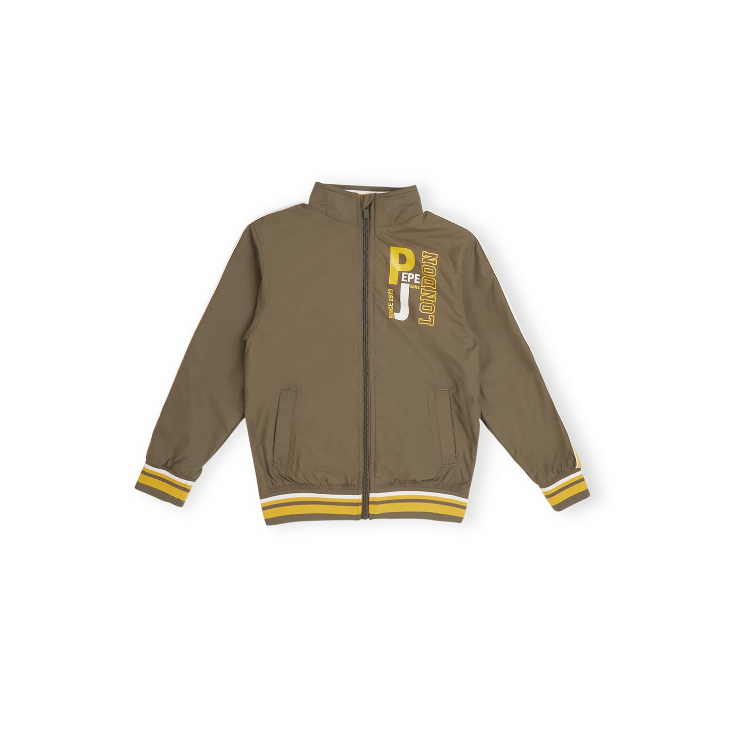 Pepe Jeans BoyS A-Line Coat (Pb401263_Military_Olive Night Green