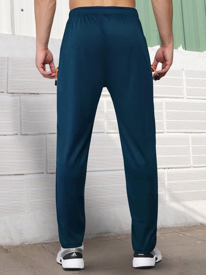 Pinkmint Mens Lycra Track Pant|Sports Regular Fit Track Pant with Two Side Pockets|Boys Gym Wear l Running Wear (Pak of 1) Tur