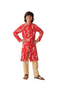 Pspeaches Boys Floral Printed Regular Kurta With Pyjamas (5-6Years)