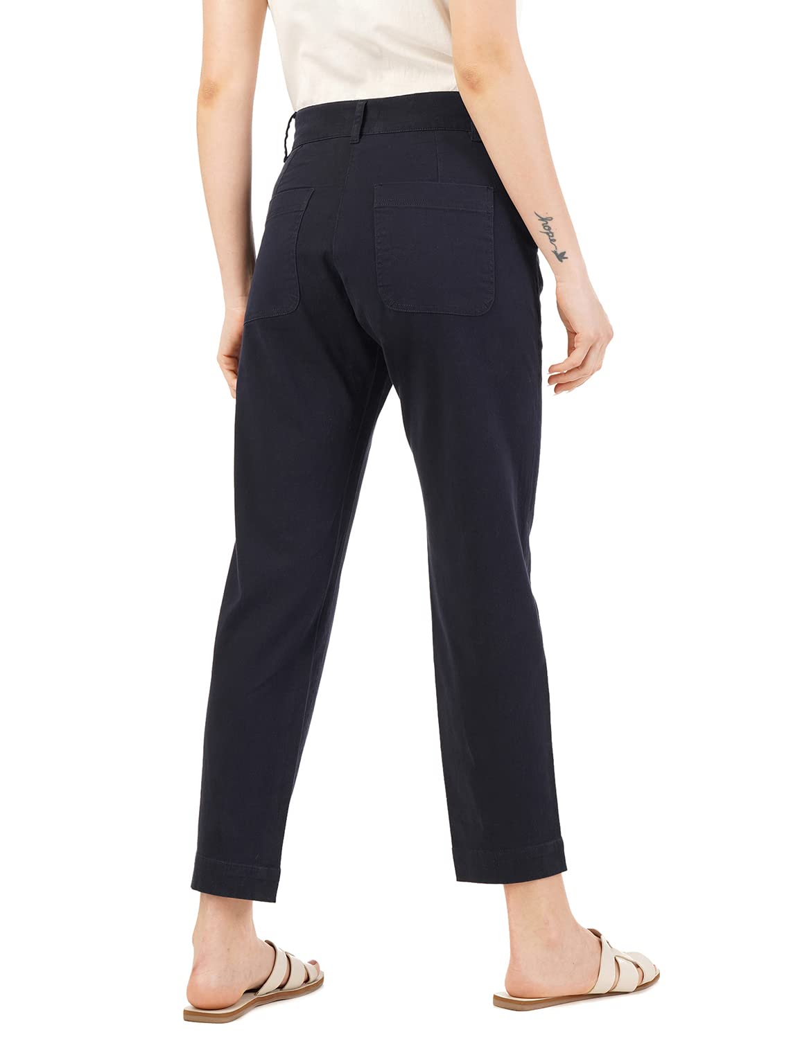 FYLTR Womens Regular Stretch Cotton, Comfortable, Soft Khaki Trousers