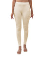 Lyra Women Solid Premium Cotton Plus Fit Ankle Length Leggings | Mid-Waist | Fashionwear