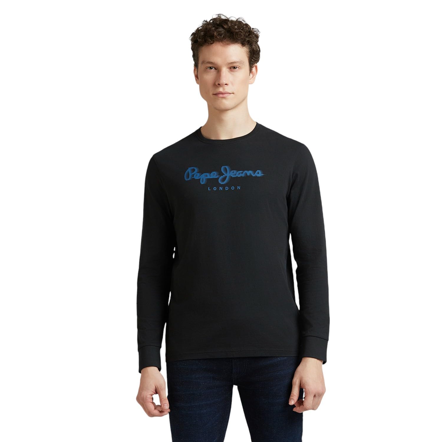 Black Crew Neck Full Sleeve T-Shirt