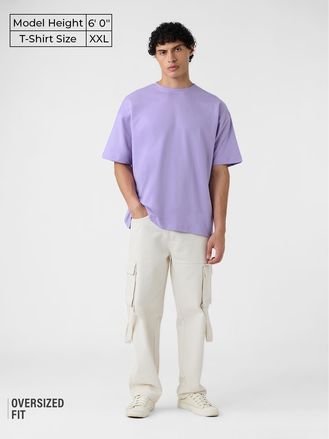 The Souled StoreSolids: Deep LavenderOversized T-Shirts