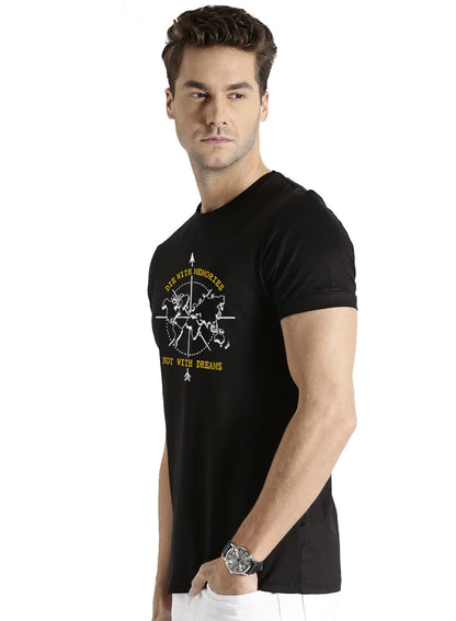 Adro Die With Memories Not With Dreams Mens Printed T-Shirt (M)