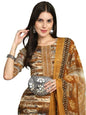 Pinkmint WomenS Cotton Straight Printed Kurta Set With Dupatta L WomenS Kurta Suit Set L Kurta With Pant Set Coffee