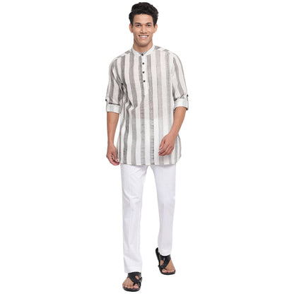 Fabindia Men Printed Kurta Set Cotton_ Multicolour