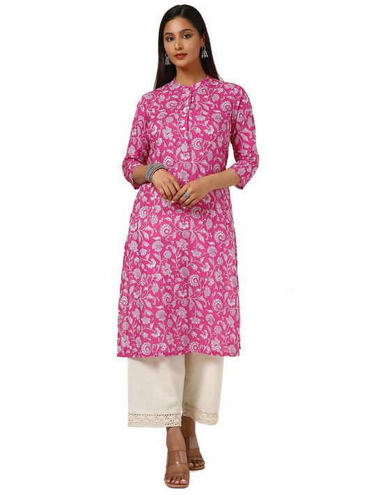 Soch Womens Cotton Blend Ethnic Motifs Kurta