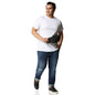 Bewakoof Mens Plain Solid White Round Neck Short Sleeve Oversized Fit T-Shirt