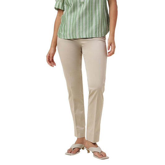 Fabindia WomenS Slim Pants (2112625Beige_Beige