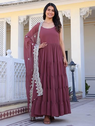 Fashion Basket Georgette Anarkali Dress For Women