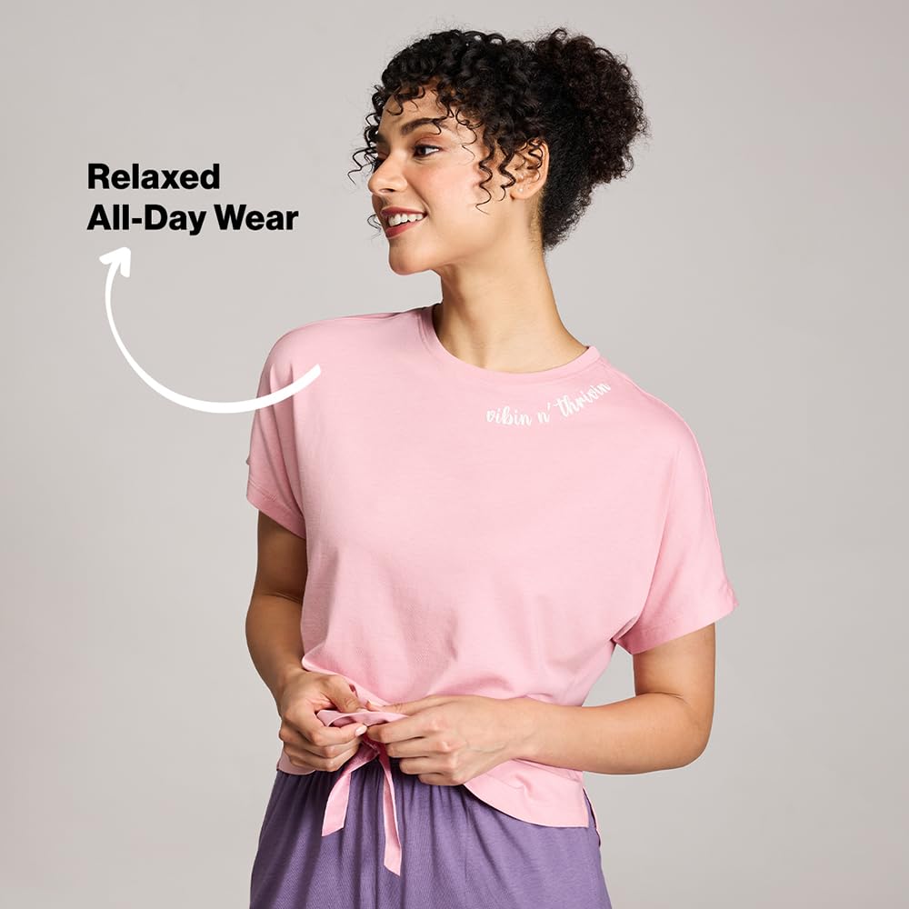 Nykd (Nys931 Soft Modal Cotton Sleepwear T Shirt For Women | Relaxed Fit Top With Round Neck & Extended Sleeves | Perfect For Ni
