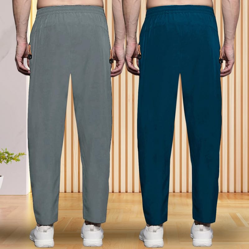 Pinkmint Combo Track Pant for Men Soild with Pocket Active Wear ll Gym Wear (Pack of 2)
