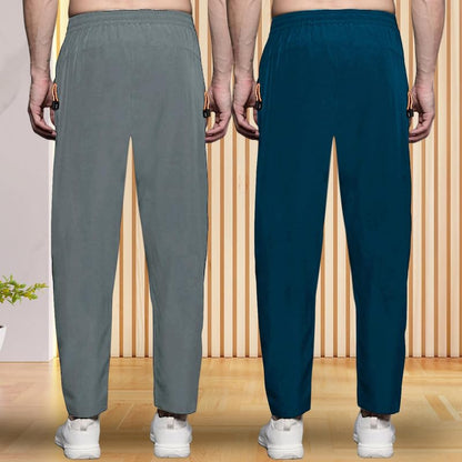Pinkmint Combo Track Pant for Men Soild with Pocket Active Wear ll Gym Wear (Pack of 2)