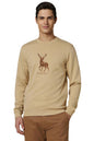 Allen Solly Men Solid Casual Cotton Polyester Full Sleeve T-Shirt