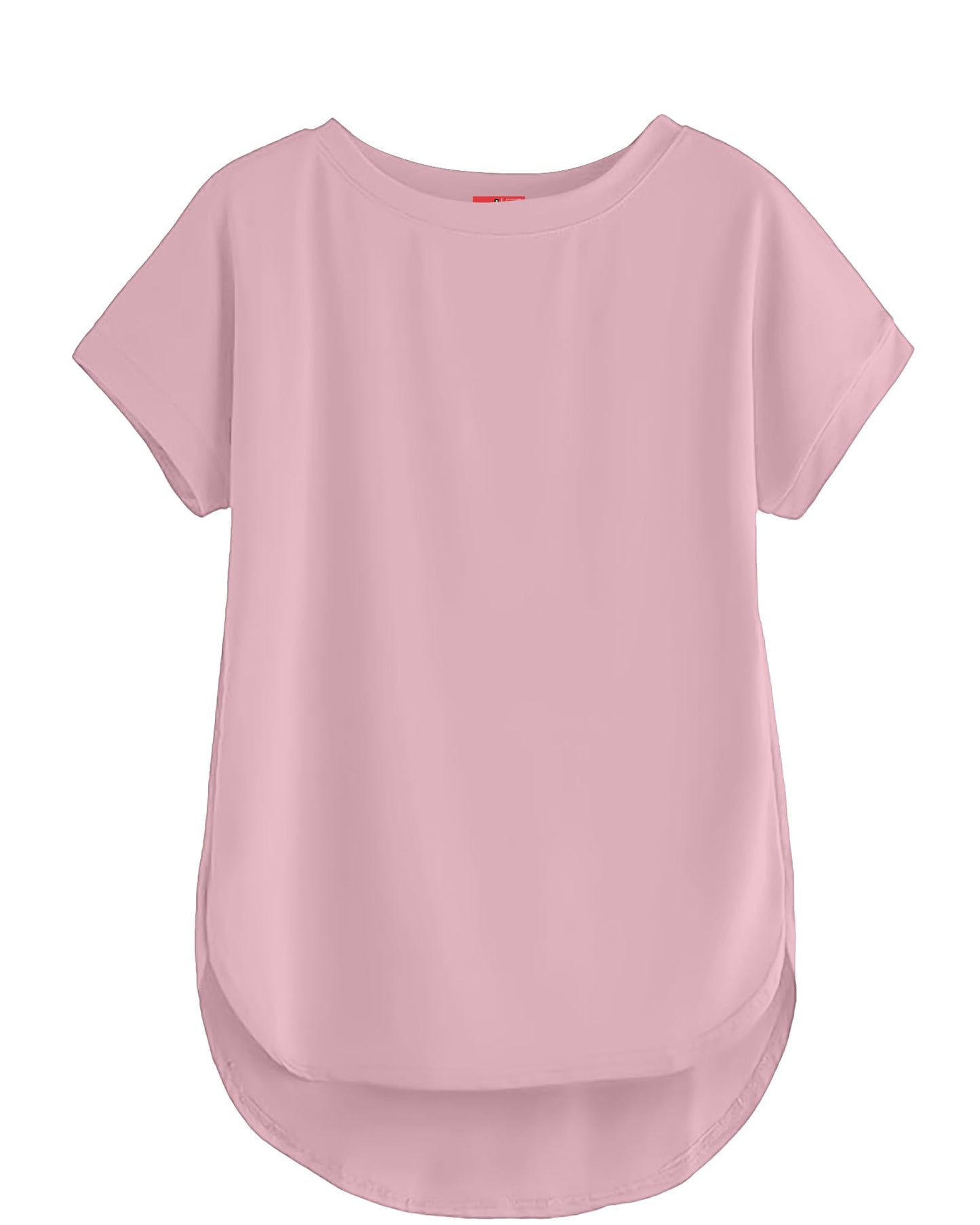 SHODOX Womens Cotton Blend Solid Regular fit Round Neck Short Sleeve T-Shirt (Pack of 1)