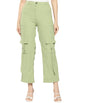 Aarika Girls Casual Wear Green Colour Solid Nylon Pant (9-14 Years)