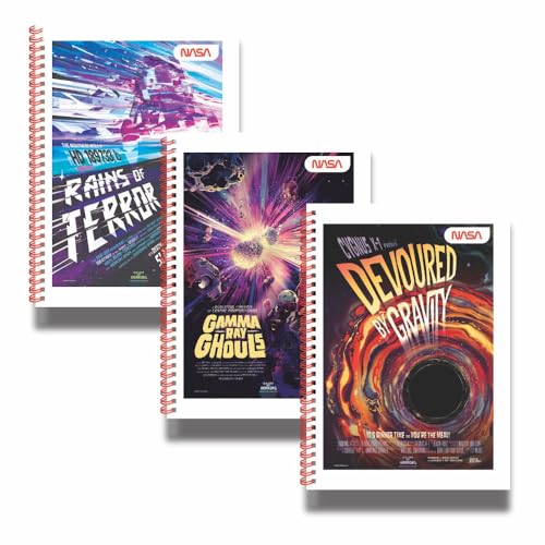 Anupam NASA 1 Subject Notebook A4, 70 GSM, 70 Sheets (140 Pages) College Ruled Spiral Subject Notebook for Work, School Supplies