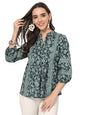 Style Quotient Women Teal Printed Tunic